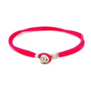 Pandora Pink Cord Heart Toggle Bracelet